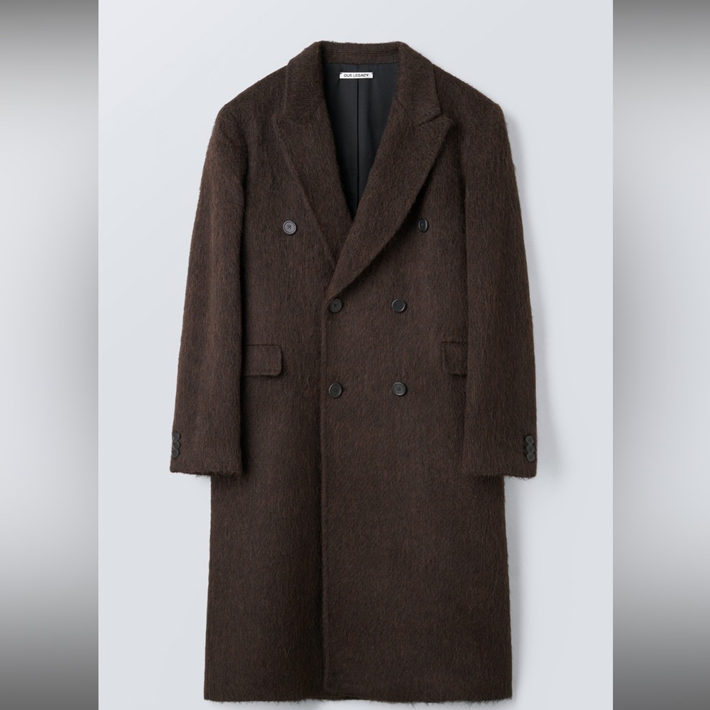Our Legacy Brown Alpaca Trench Coat